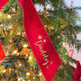Luxury Personalised Velvet Christmas Tree Bow, thumbnail 8 of 9