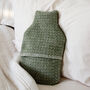 Extra Large Olive Green And Cream Woven Wool Throw, thumbnail 2 of 6
