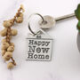 Couples Housewarming Gift Happy First Home Keyring, thumbnail 9 of 12