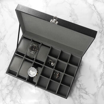 Personalised Watch And Cufflinks Box, 4 of 11