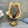 40cm Molten Glass Hanging Bowl On Teak Root Base, thumbnail 7 of 12