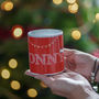 Personalised 'Name In Christmas Lights' Mug, thumbnail 4 of 5