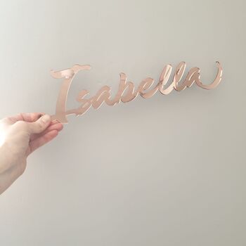 Personalised Red Acrylic Wall Name, 6 of 7