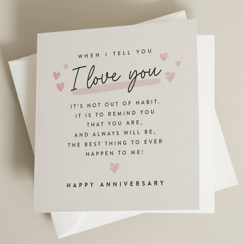 Anniversary Poem Card For Him By Twist Stationery