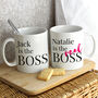 Personalised The Real Boss Mug Set, thumbnail 1 of 4
