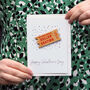 Personalised Date Night Magnet Valentines Card, thumbnail 1 of 2