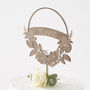 Personalised Flower Wreath Cake Topper, thumbnail 6 of 6