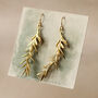 Rosemary Leaf Earrings, thumbnail 7 of 8