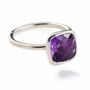 Desert Dusk Amethyst Ring In Sterling Silver, thumbnail 1 of 4