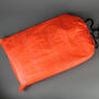 Black Leather Wide Opening Weekend Bag With Orange Zip, thumbnail 9 of 9