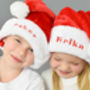 Personalised Christmas Santa Hat, thumbnail 1 of 7