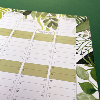 2025 Botanical Wall Calendar And Year Planner, 6 of 9