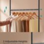 Portable Clothes Rack Double Clothes Hanging Rail, thumbnail 4 of 7