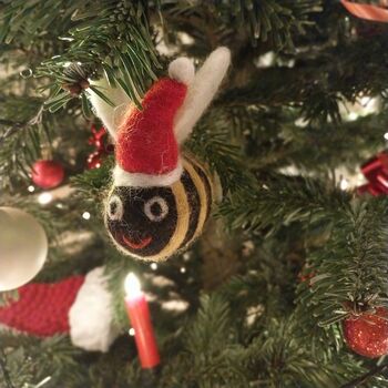 Handmade Christmas Big Bumblebee Hanging Decoration, 8 of 8