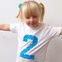 2nd Birthday T Shirt Numbers 1st To 7th, thumbnail 1 of 4