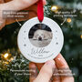 Personalised Pet Memorial Photo Ornament Personlised Name, thumbnail 2 of 7