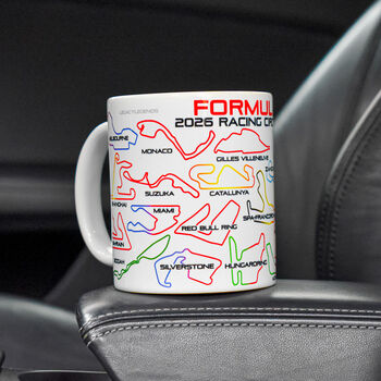 Formula 2026 Track Circuits White Edition Mug, 3 of 4