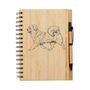 Personalised Tibetan Spaniel Dog Engraved Notebook, thumbnail 3 of 4