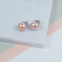 Molina Pink Freshwater Pearl Stud Earrings, thumbnail 1 of 4
