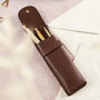 Handmade Leather Pen Case, thumbnail 2 of 8
