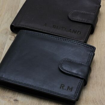 Personalised Men's Leather Wallet For Him, 6 of 7