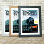 Powered By Steam Train Railway Print, thumbnail 2 of 5