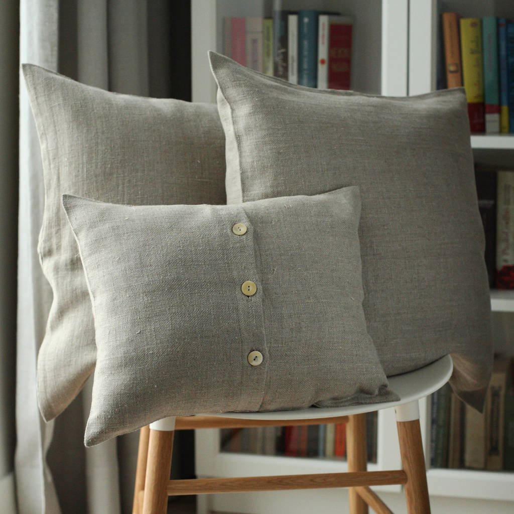 Lara Linen Decorative Cushion Covers, 1 of 10