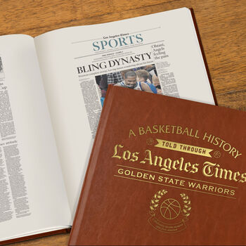 Golden State Warriors Personalised Nba Basketball Gift Newspaper Book, 8 of 12