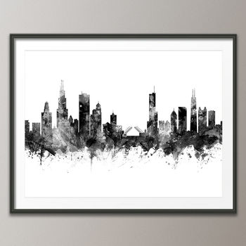 Chicago Skyline Cityscape Art Print, 3 of 8