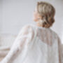 Ivory Macrame Lace Bridal Kimono Cape, thumbnail 11 of 12