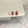 Gemstone And Sterling Silver Stud Earrings, thumbnail 9 of 12