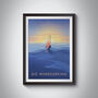 Go Windsurfing Travel Poster Art Print, thumbnail 1 of 8