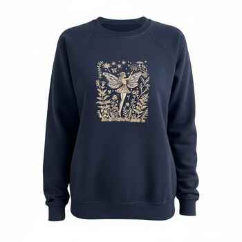 Gold Garden Fairy Embroidered Sweatshirt, 6 of 6