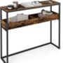 Two Tier Entryway Table Narrow Console Table, thumbnail 6 of 6