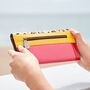 Hema Multicoloured Recycled Leather Clutch Purse, thumbnail 2 of 4