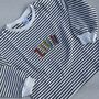 Tricolour Personalised Striped Slouch Sweatshirt, thumbnail 4 of 4