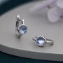 5mm Moonstone Huggie Hoop Earrings, thumbnail 8 of 12