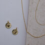 Moon Or Sun 18ct Gold Plated Birthstone Necklace, thumbnail 4 of 9