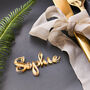 Personalised Gold Wedding Name Place Setting, thumbnail 2 of 5