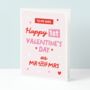 Wife First Valentines As Mr And Mrs Valentines Card, thumbnail 1 of 5