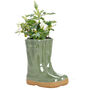 Personalised Sage Green Welly Boots Garden Planter, thumbnail 2 of 9