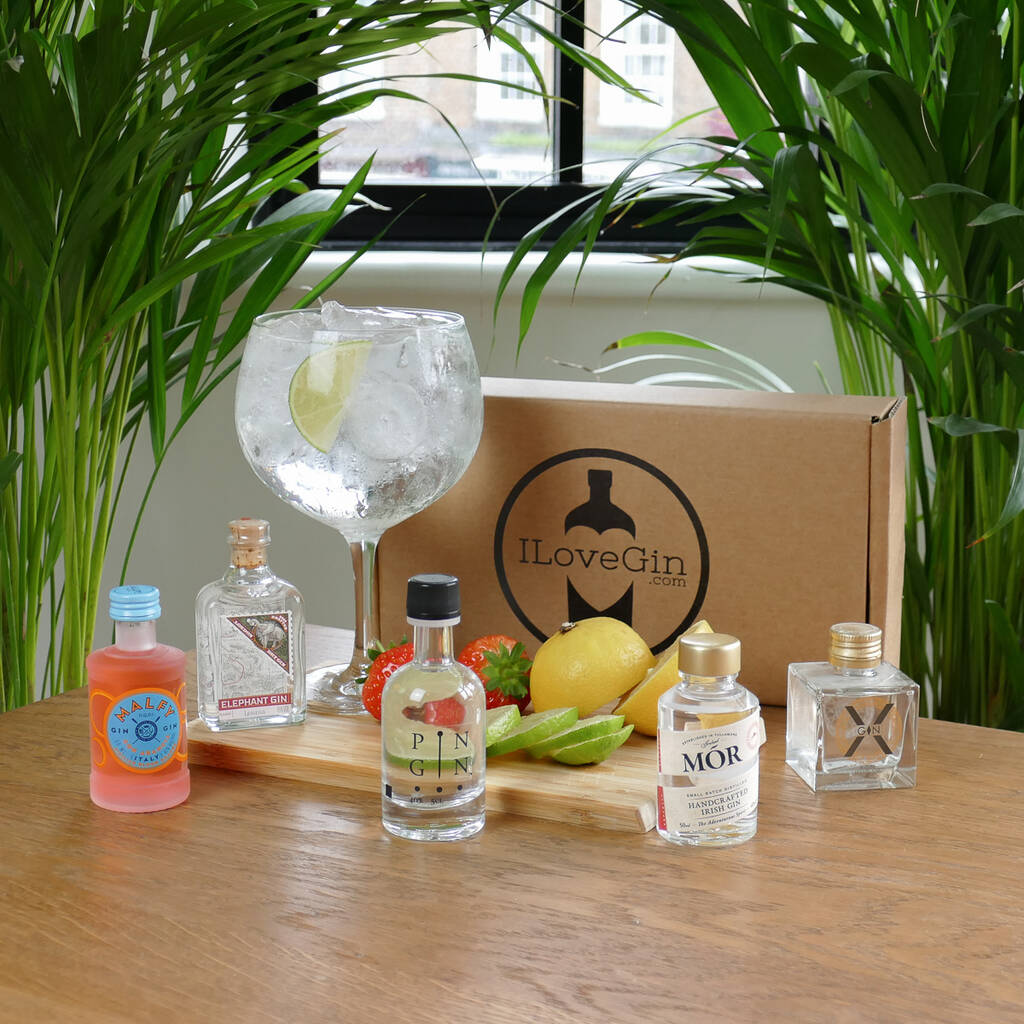 The European Gin Tour Five Gins Tasting Gift Set By TASTE Cocktails ...