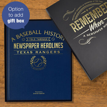 Texas Rangers Personalised Gift Newspaper Book, 11 of 12