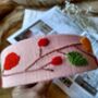 Linen Headband With Hand Embroidered Flower, thumbnail 6 of 12