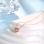 Sterling Silver Minimalist Cz Bubble Pendant Necklace, thumbnail 3 of 12