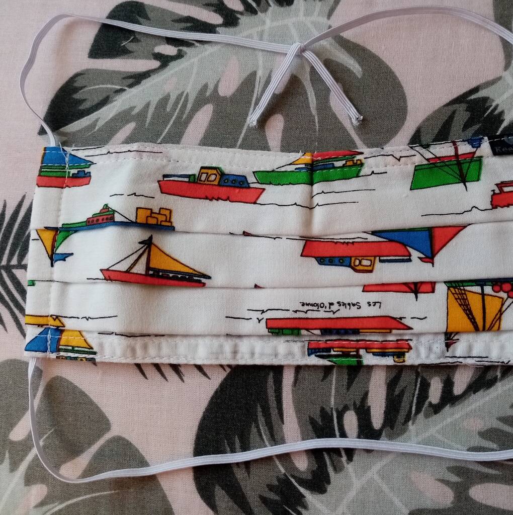 Colourful Boat Adults Face Mask By Heart_KeeKee