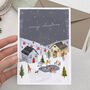 Ice Skater Village Christmas Card Bundle Or Single Card, thumbnail 2 of 2
