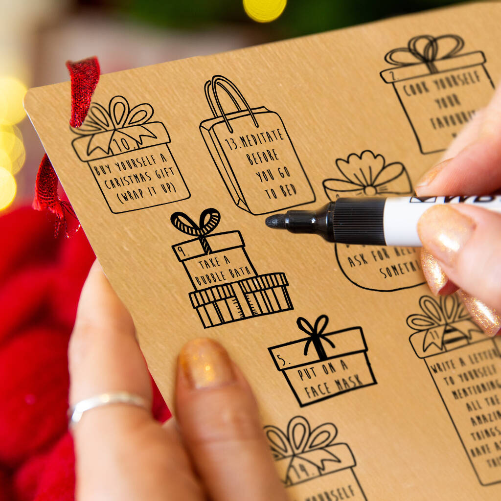 Personalised Self Care Christmas Advent Calendar By Ellie Ellie 