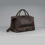 Leather Weekend Bag With Suit Compartment, thumbnail 11 of 12