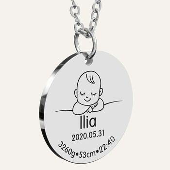 Personalised Mother And Baby Necklace, 7 of 12